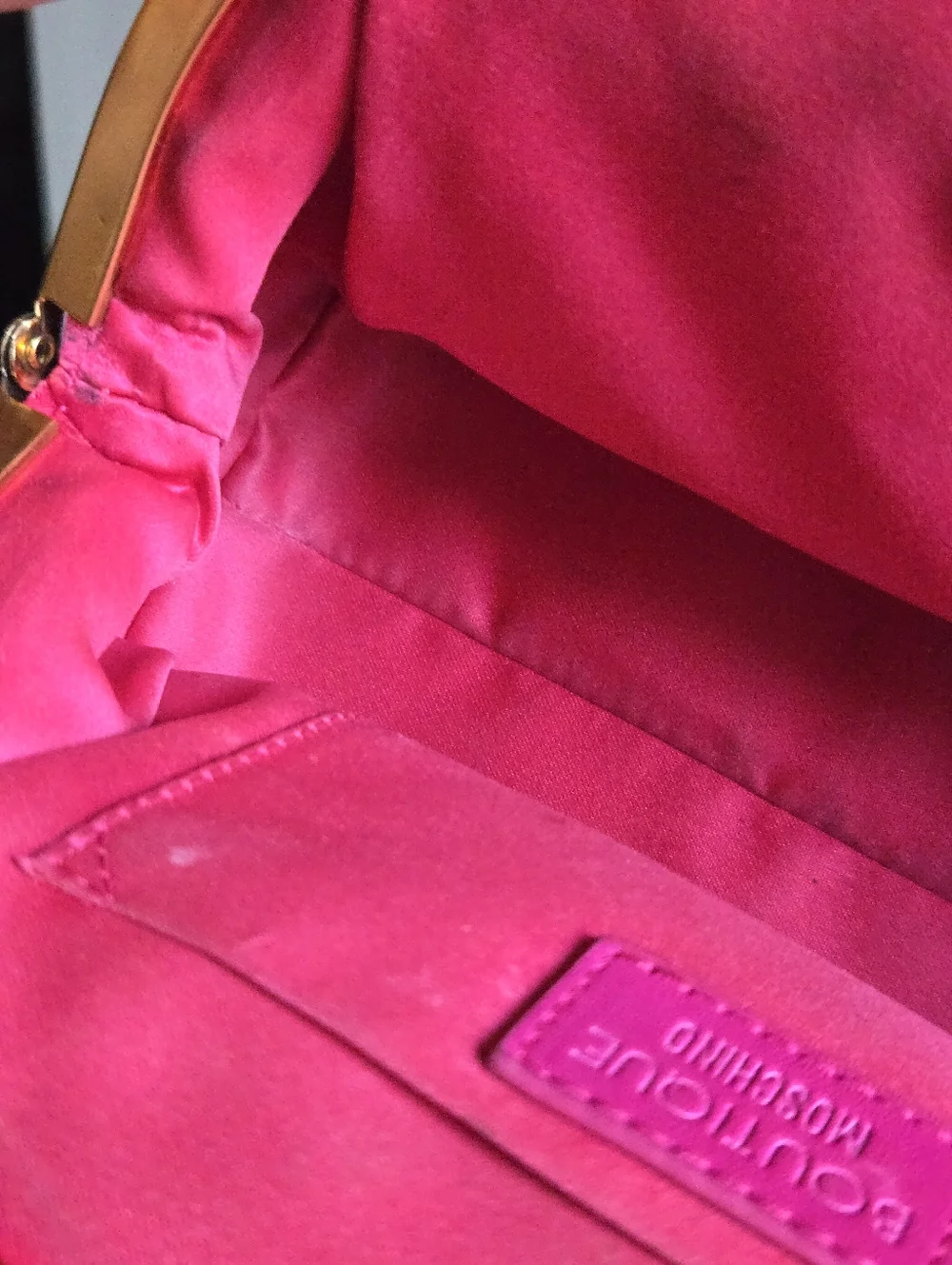 Rare Vintage Moschino Kisslock Pink Quilted Leather Shoulder Bag & Backpack
